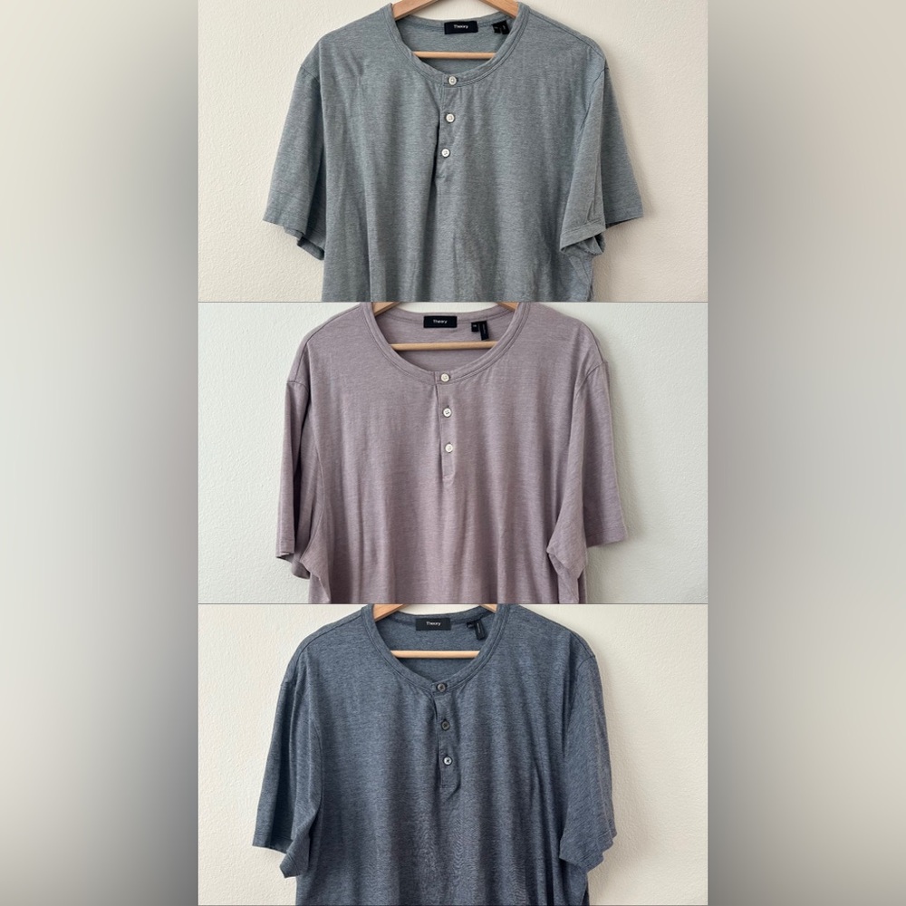 3-Pack Mens THEORY Shirts XXL